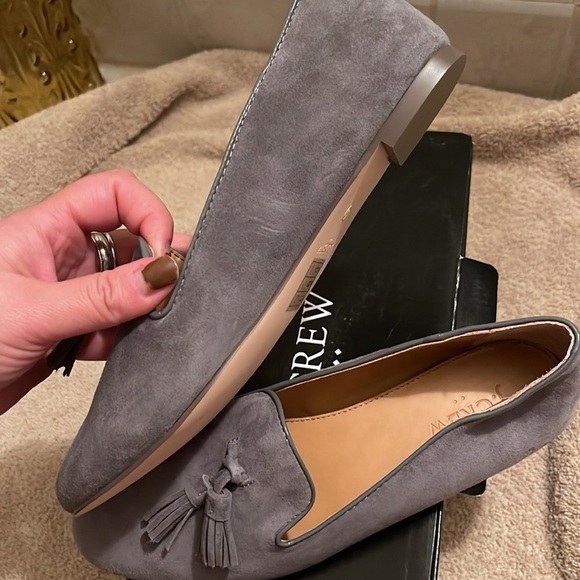 JCREW FACTORY- Cora suede tassel loafers - size 6.5 NWT - Picture 4 of 8